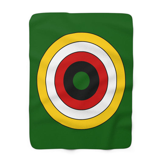 Zimbabwe Retro Target Blanket Throw