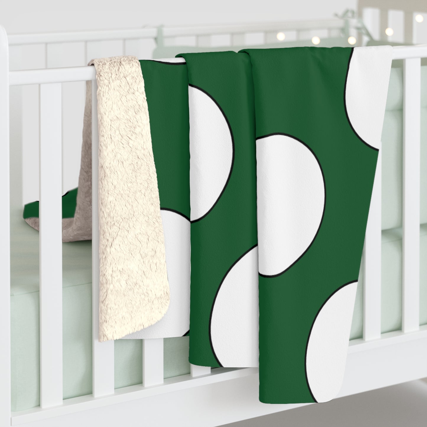 Saudi Arabia Retro Polka Dots Blanket Throw