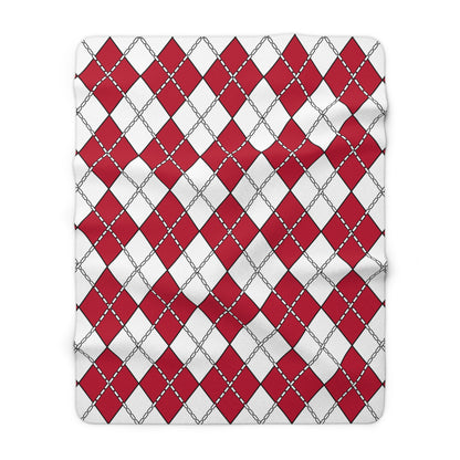 Japan Retro Argyle Blanket Throw