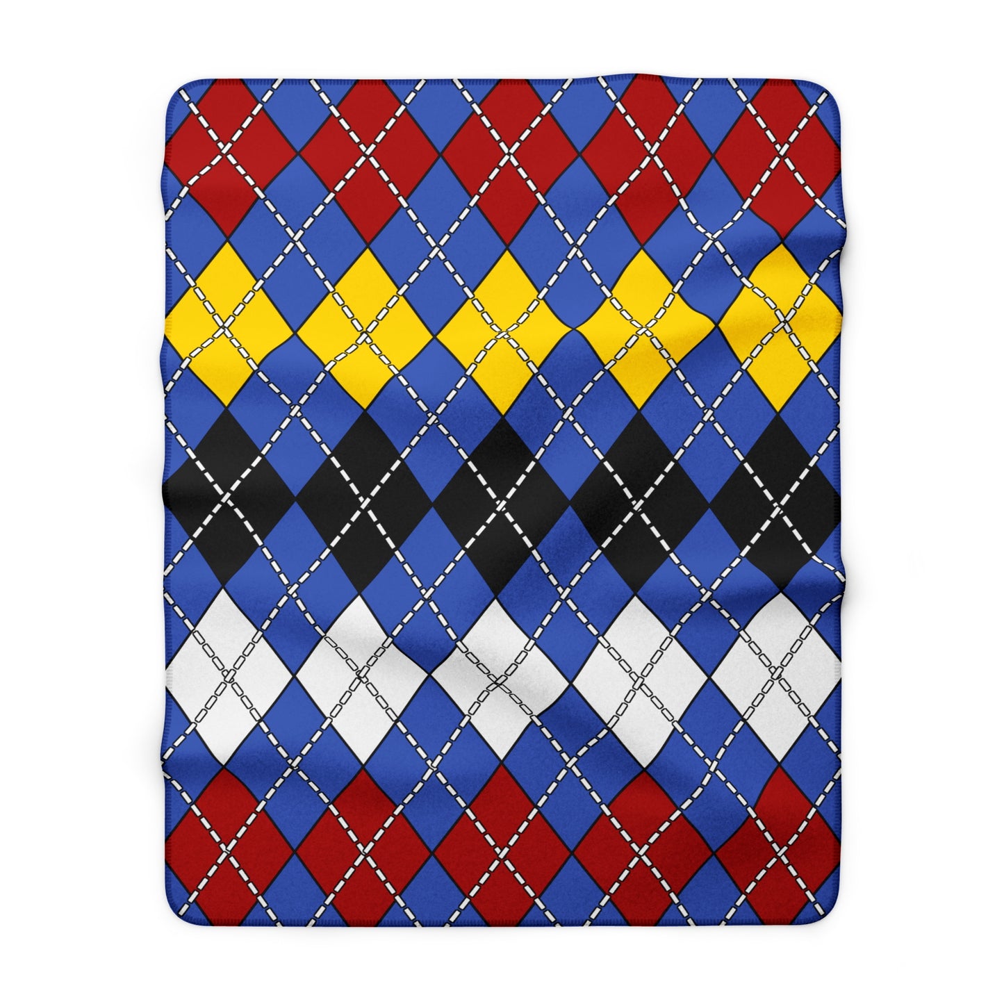 Eswatini Retro Argyle Blanket Throw