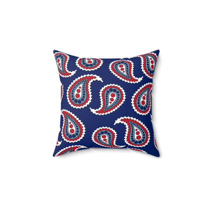 Falkland Islands Retro Paisley Cushion Pillow
