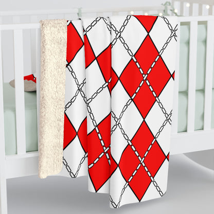Georgia Retro Argyle Blanket Throw