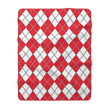 Monaco Retro Argyle Blanket Throw