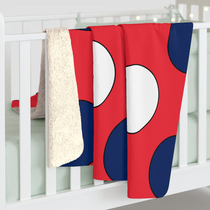 Norway Retro Polka Dots Blanket Throw