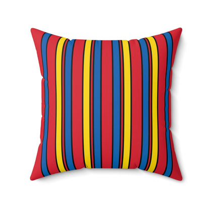 Mongolia Retro Stripes Cushion Pillow