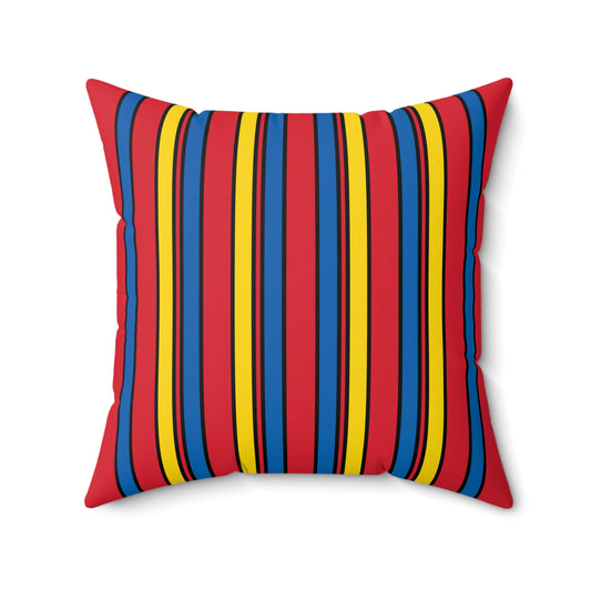 Mongolia Retro Stripes Cushion Pillow
