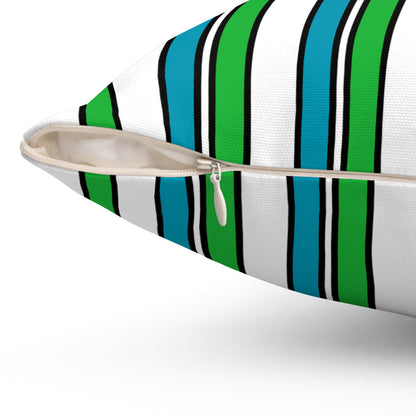 Uzbekistan Retro Stripes Cushion Pillow
