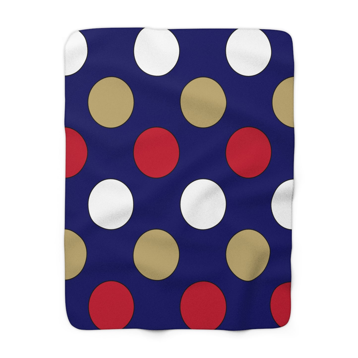 Saint Helena Retro Polka Dots Blanket Throw