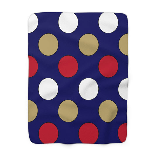 Saint Helena Retro Polka Dots Blanket Throw