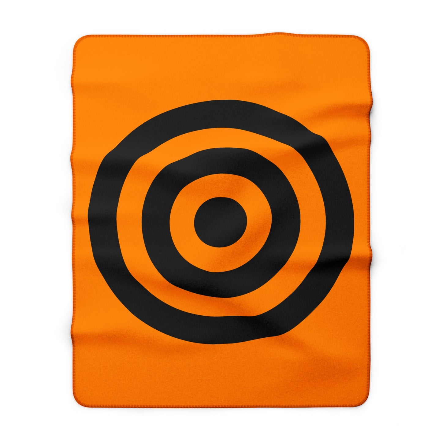 Dark Orange, Black Retro Target Blanket Throw