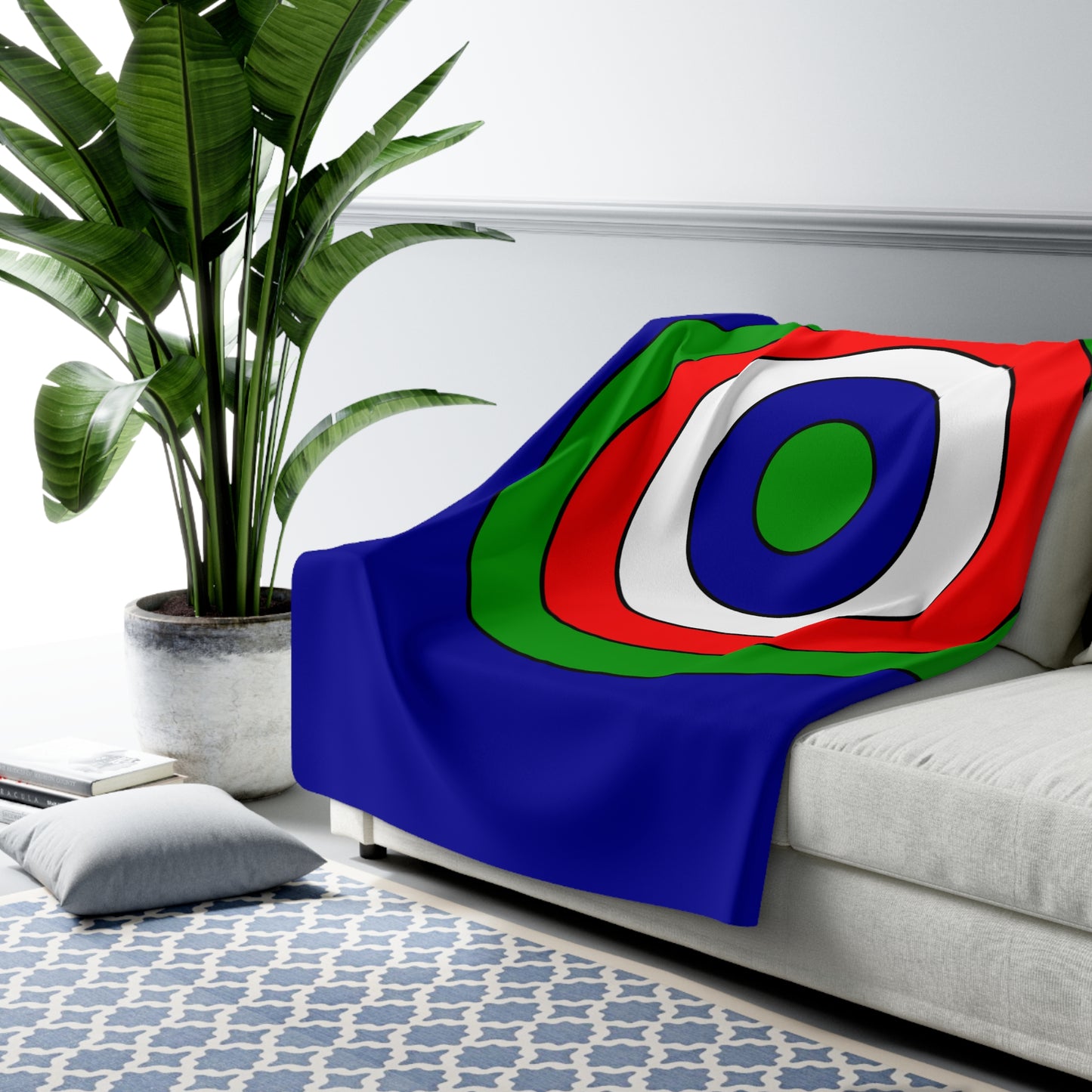 Gambia Retro Target Blanket Throw