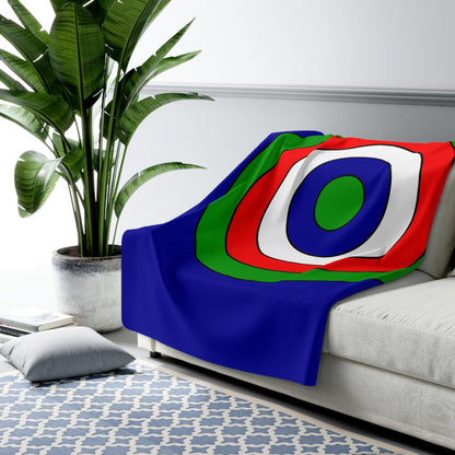 Gambia Retro Target Blanket Throw
