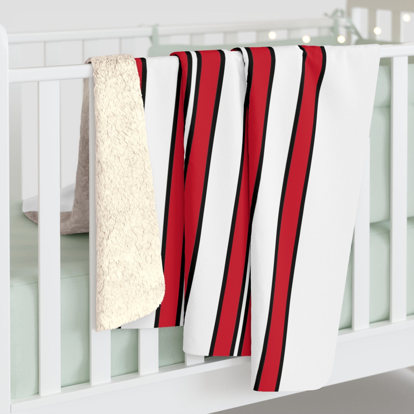 Jersey Retro Stripes Blanket Throw