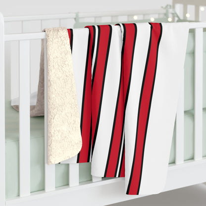 Jersey Retro Stripes Blanket Throw