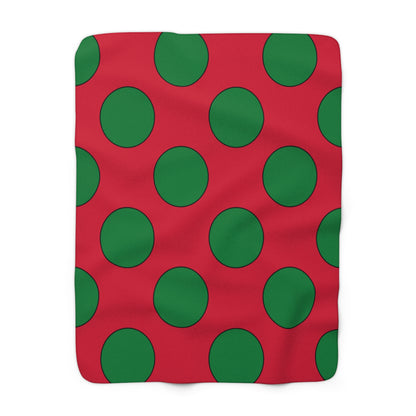 Maldives Retro Polka Dots Blanket Throw