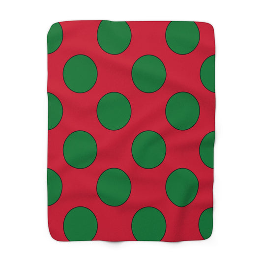 Maldives Retro Polka Dots Blanket Throw