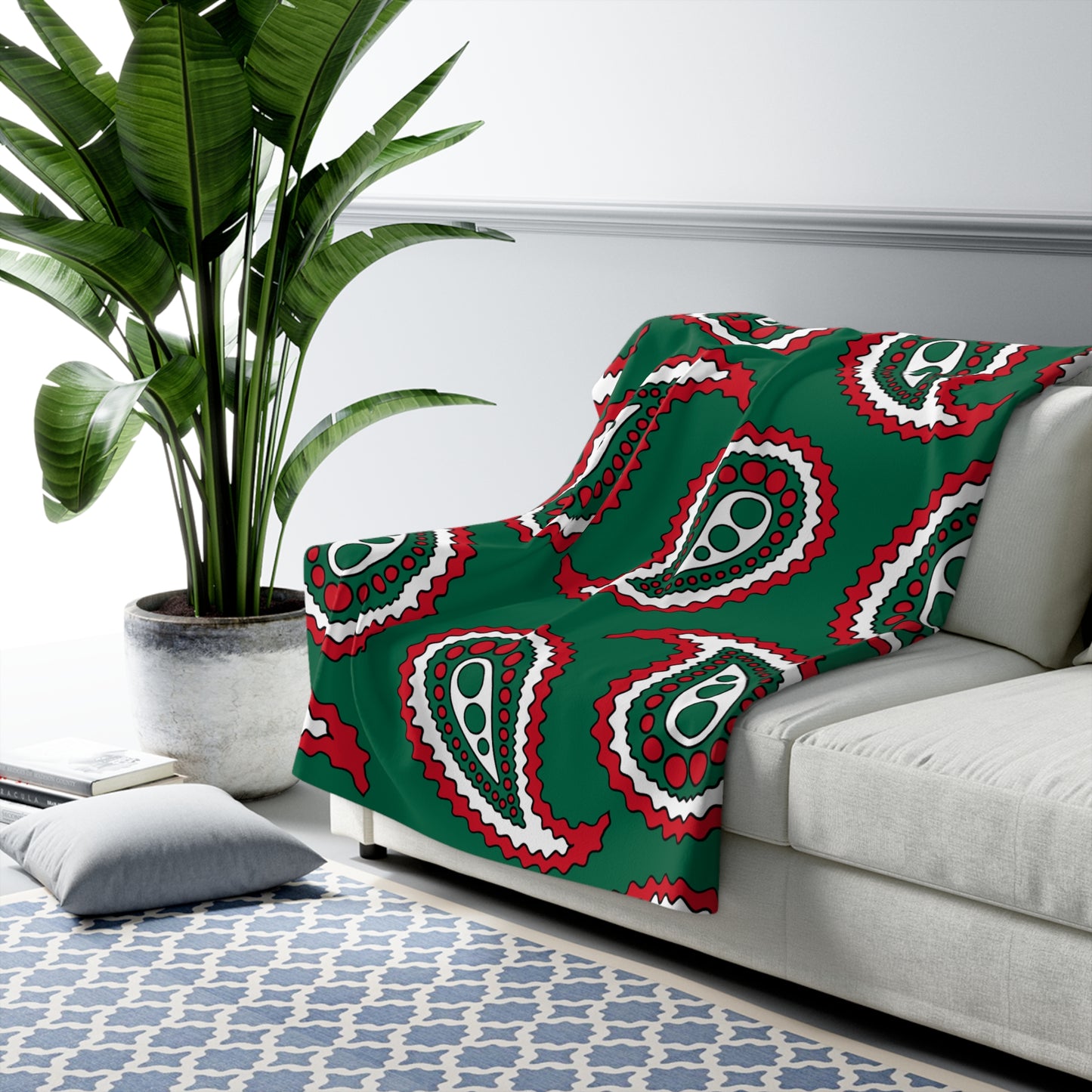 Mexico Retro Paisley Blanket Throw