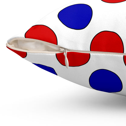 Costa Rica Retro Polka Dots Cushion Pillow