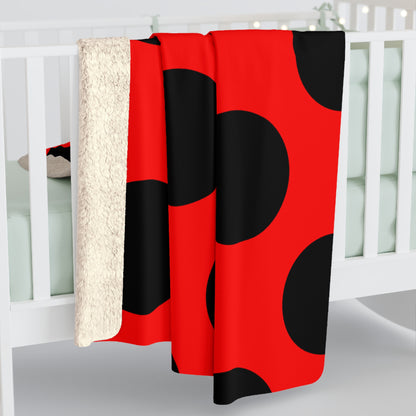 Albania Retro Polka Dots Blanket Throw