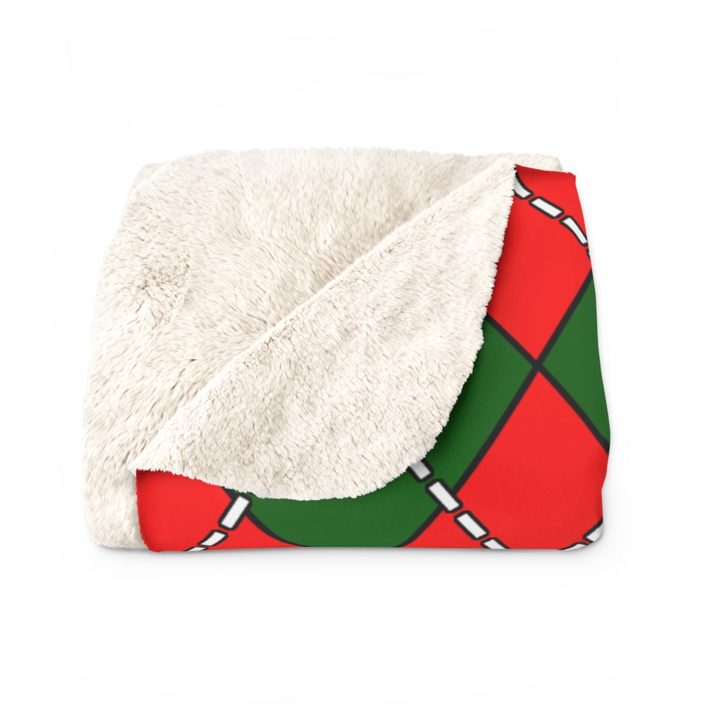 Portugal Retro Argyle Blanket Throw