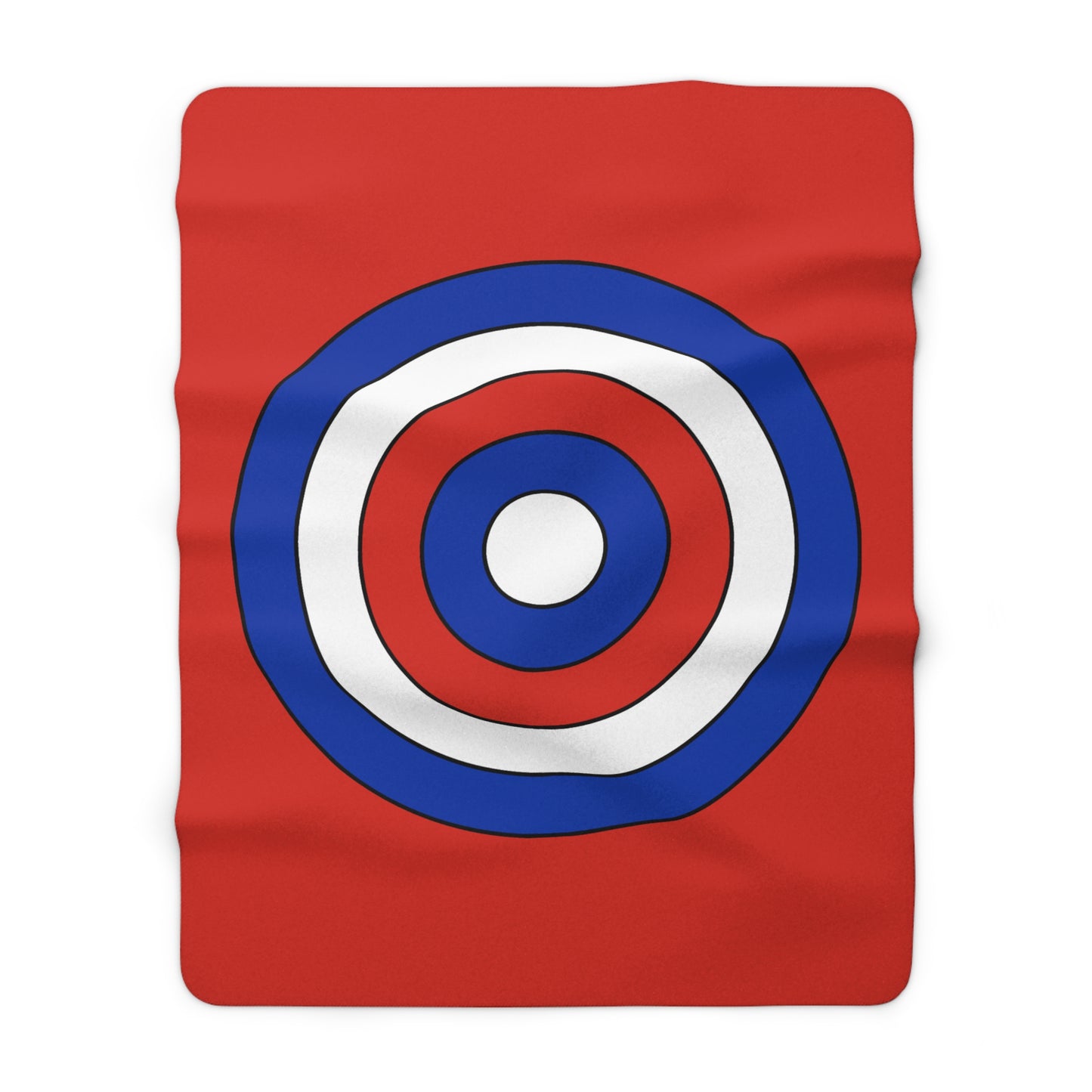 Paraguay Retro Target Blanket Throw