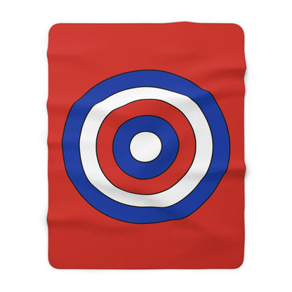 Paraguay Retro Target Blanket Throw