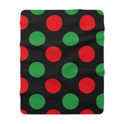 Libya Retro Polka Dots Blanket Throw