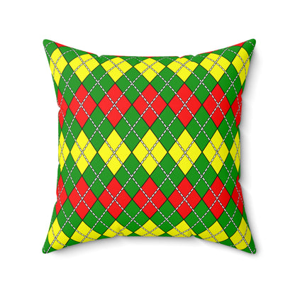 Guinea Retro Argyle Cushion Pillow