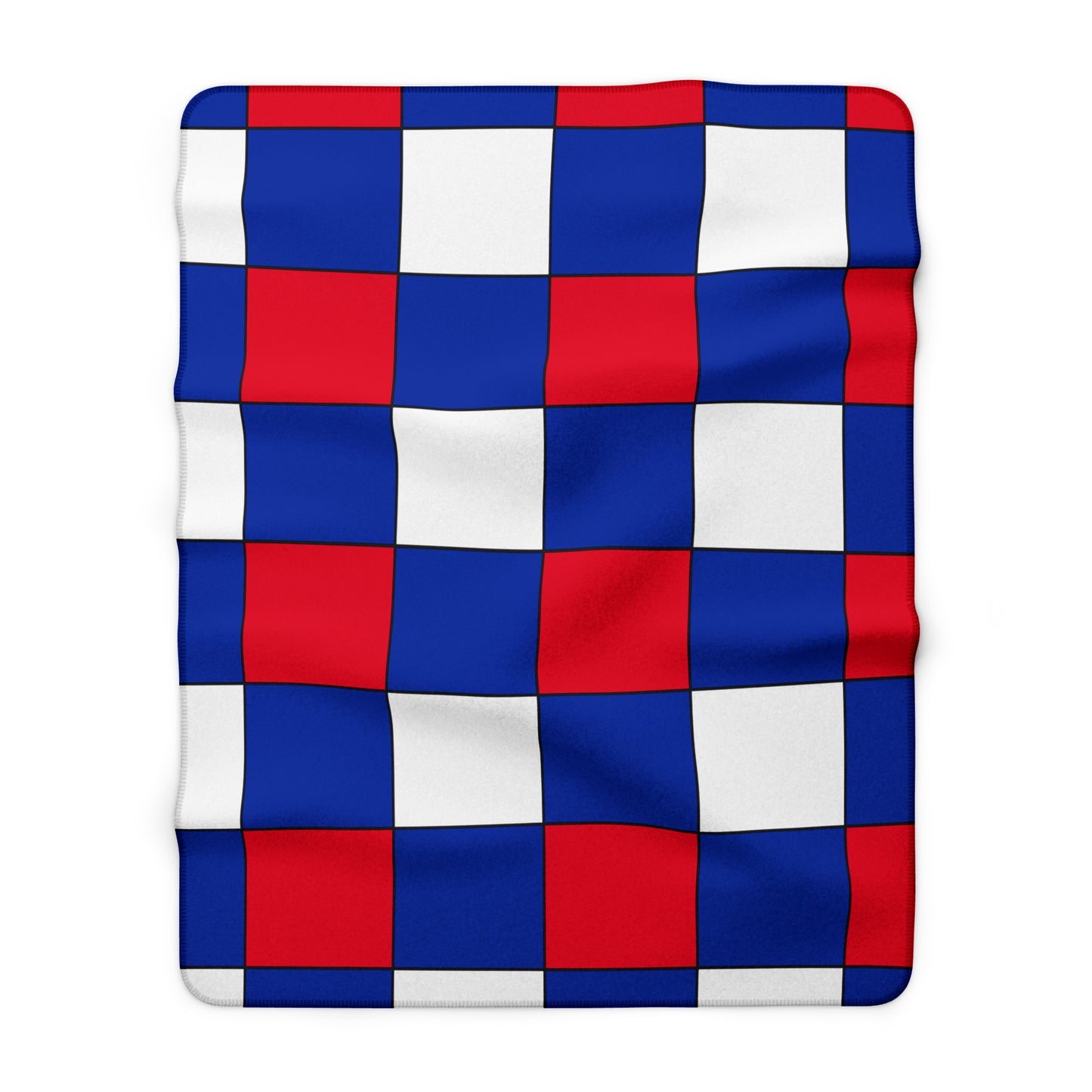 Cambodia Retro Check Blanket Throw