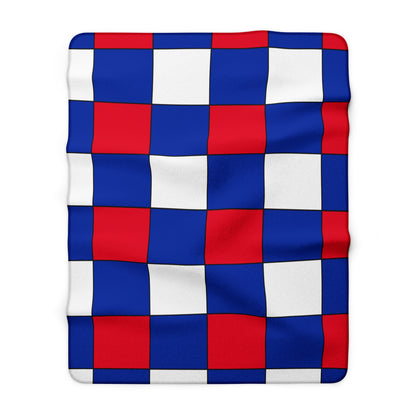 Cambodia Retro Check Blanket Throw