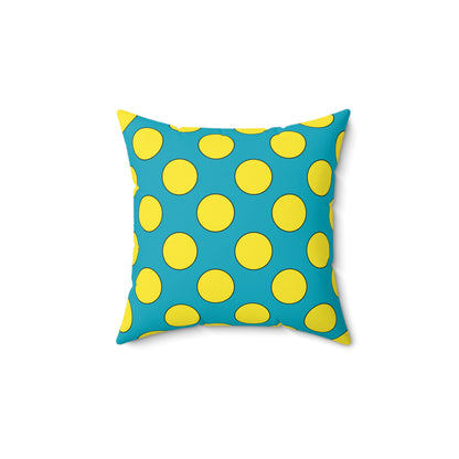 Kazakhstan Retro Polka Dots Cushion Pillow