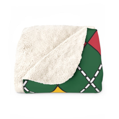 Mauritania Retro Argyle Blanket Throw
