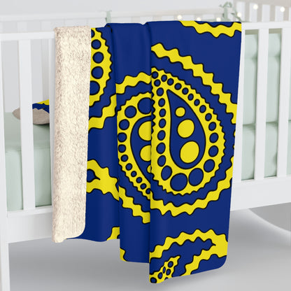 Curacao Retro Paisley Blanket Throw