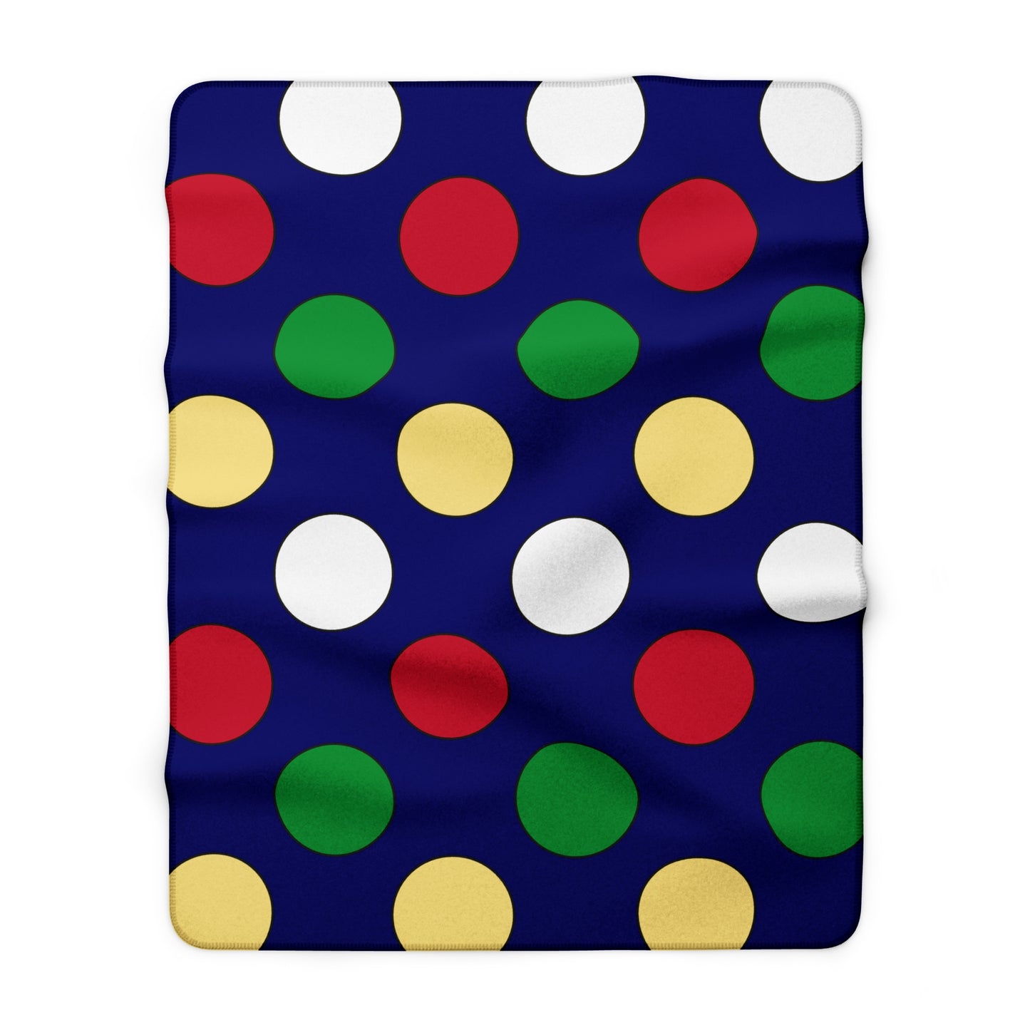 Cayman Islands Retro Polka Dots Blanket Throw