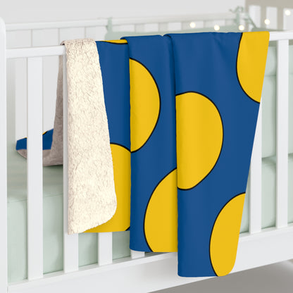 Sweden Retro Polka Dots Blanket Throw