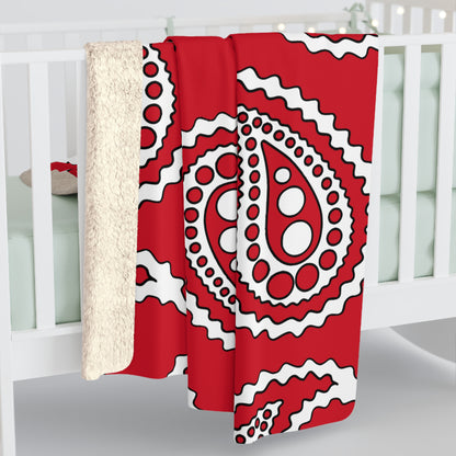 Bahrain Retro Paisley Blanket Throw