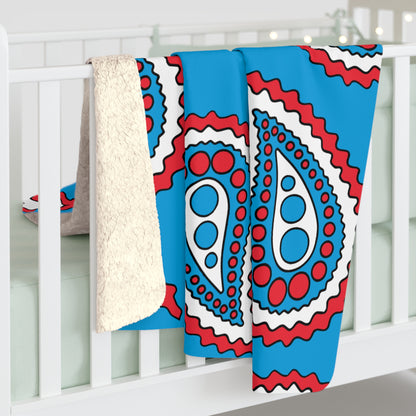 Luxembourg Retro Paisley Blanket Throw