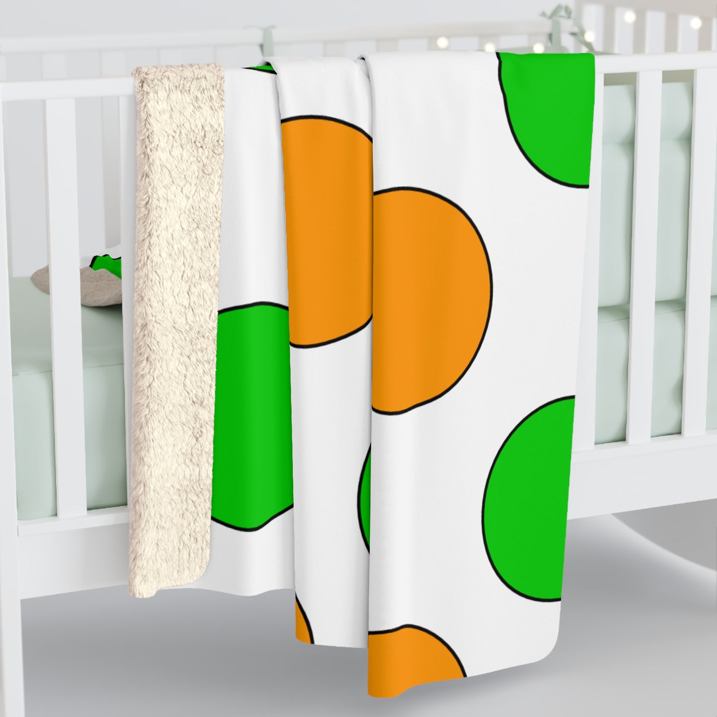 Cote Divoire Retro Polka Dots Blanket Throw