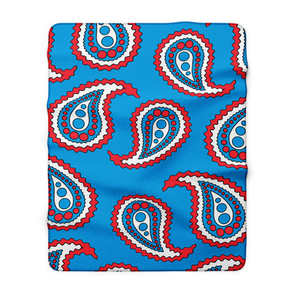 Luxembourg Retro Paisley Blanket Throw