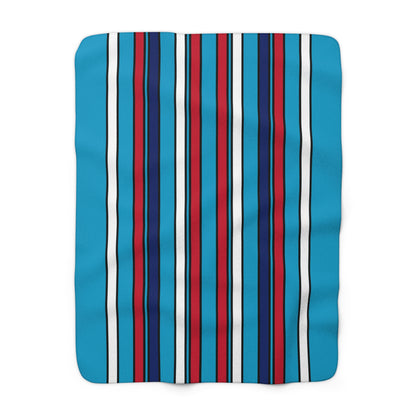 Tuvalu Retro Stripes Blanket Throw