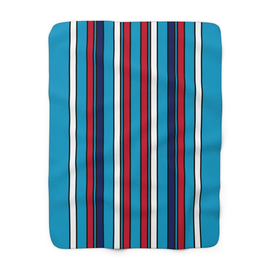 Tuvalu Retro Stripes Blanket Throw