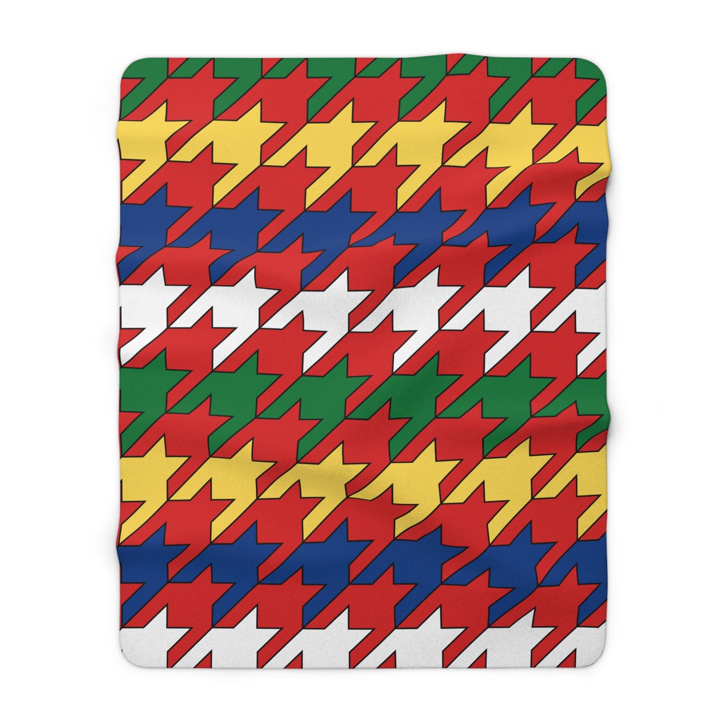 Seychelles Retro Houndstooth Blanket Throw