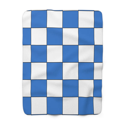Antarctica Retro Check Blanket Throw