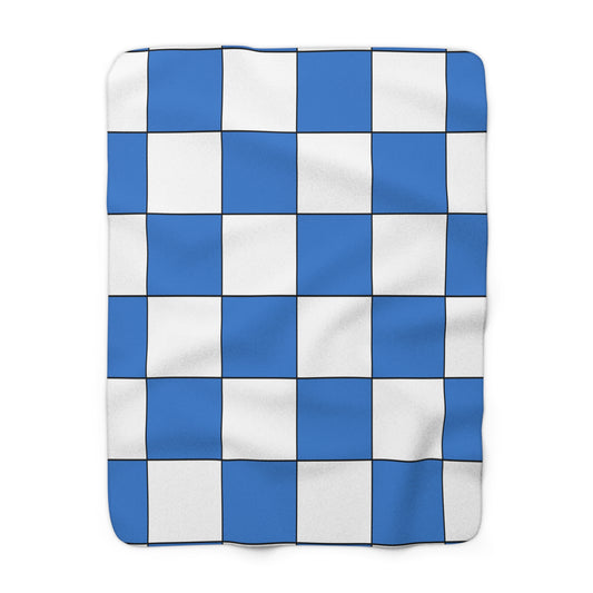 Antarctica Retro Check Blanket Throw