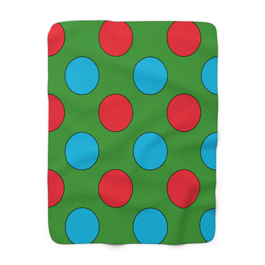 Azerbaijan Retro Polka Dots Blanket Throw