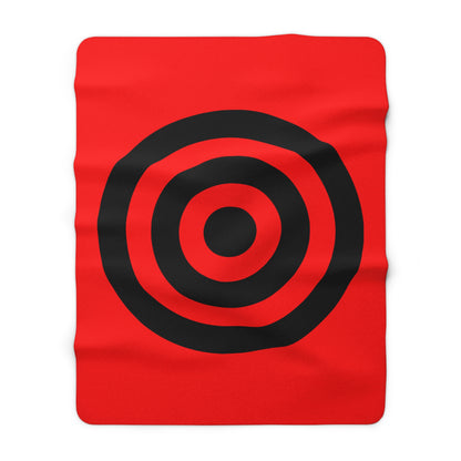 Albania Retro Target Blanket Throw