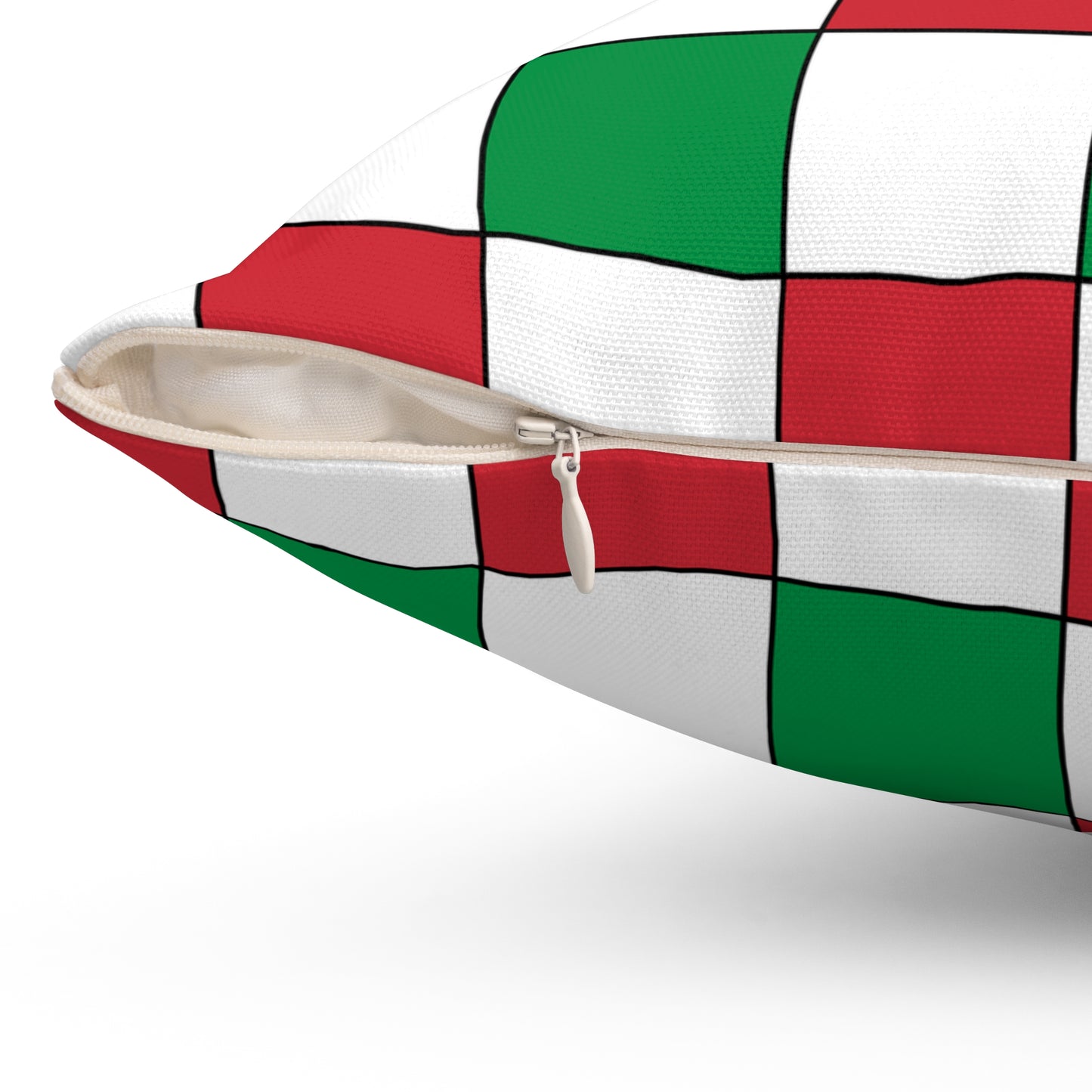 Italy Retro Check Cushion Pillow