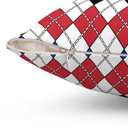 Republic Of Korea Retro Argyle Cushion Pillow