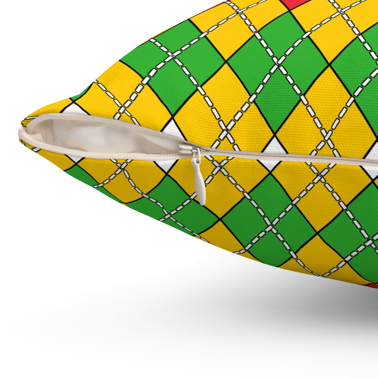 Myanmar Retro Argyle Cushion Pillow