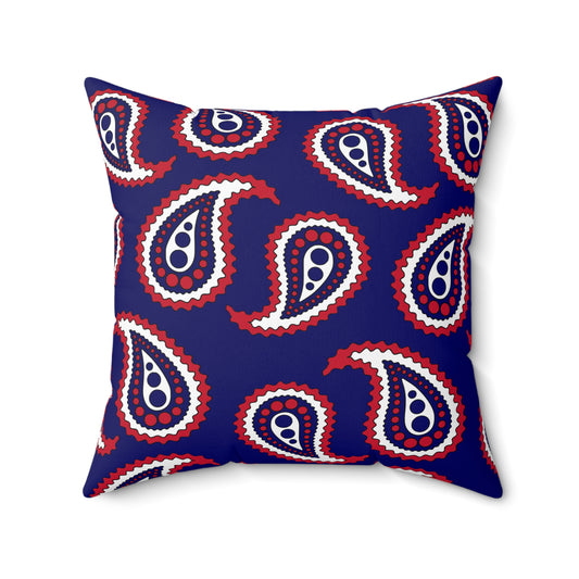 South Georgia And The South Sandwich Islands Retro Paisley Cushion Pillow